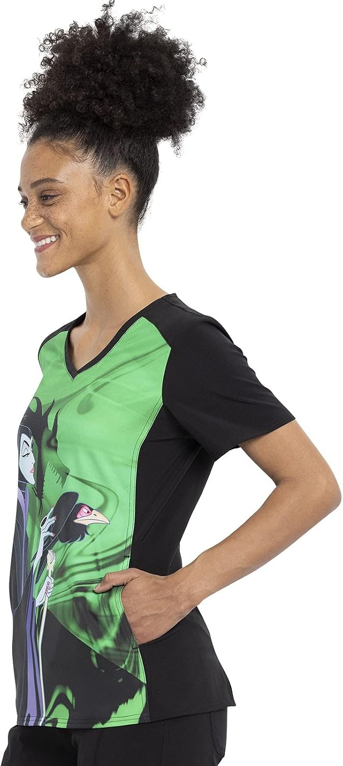 image:imageTooniforms VNeck Women Scrub Top Modern Classic FitBeautiful Darkness