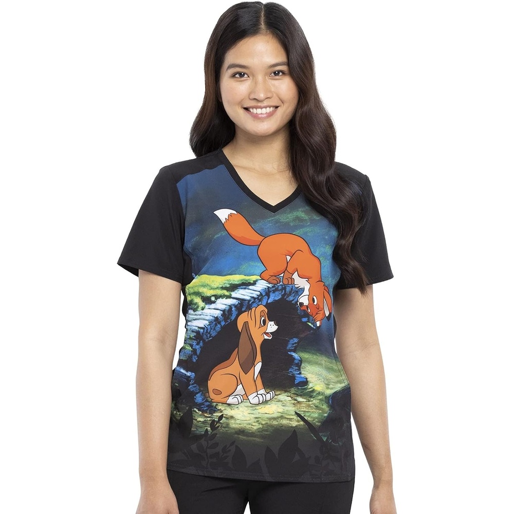 image:imageTooniforms VNeck Women Scrub Top Modern Classic FitFox and Hound