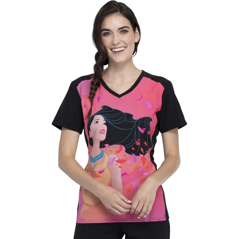 image:imageTooniforms VNeck Women Scrub Top Modern Classic FitPocahontas