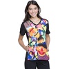 Tooniforms V-Neck Women Scrub Top Modern Classic Fit(Bert and Ernie)
