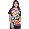 Tooniforms V-Neck Women Scrub Top Modern Classic Fit(Bert and Ernie)