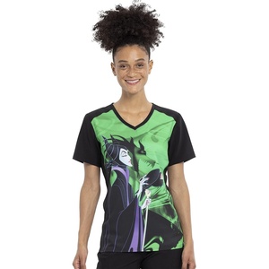 Tooniforms V-Neck Women Scrub Top Modern Classic Fit(Beautiful Darkness)