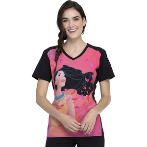 Tooniforms V-Neck Women Scrub Top Modern Classic Fit(Pocahontas)