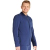 Cherokee Atmos Scrub Jacket for Men Zip Front Stand Up Collar 3 Pockets(Navy)