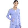 Cherokee Euphoria Women Warm Up Scrubs Jacket Snap Front 4 Pockets(Ciel Blue)