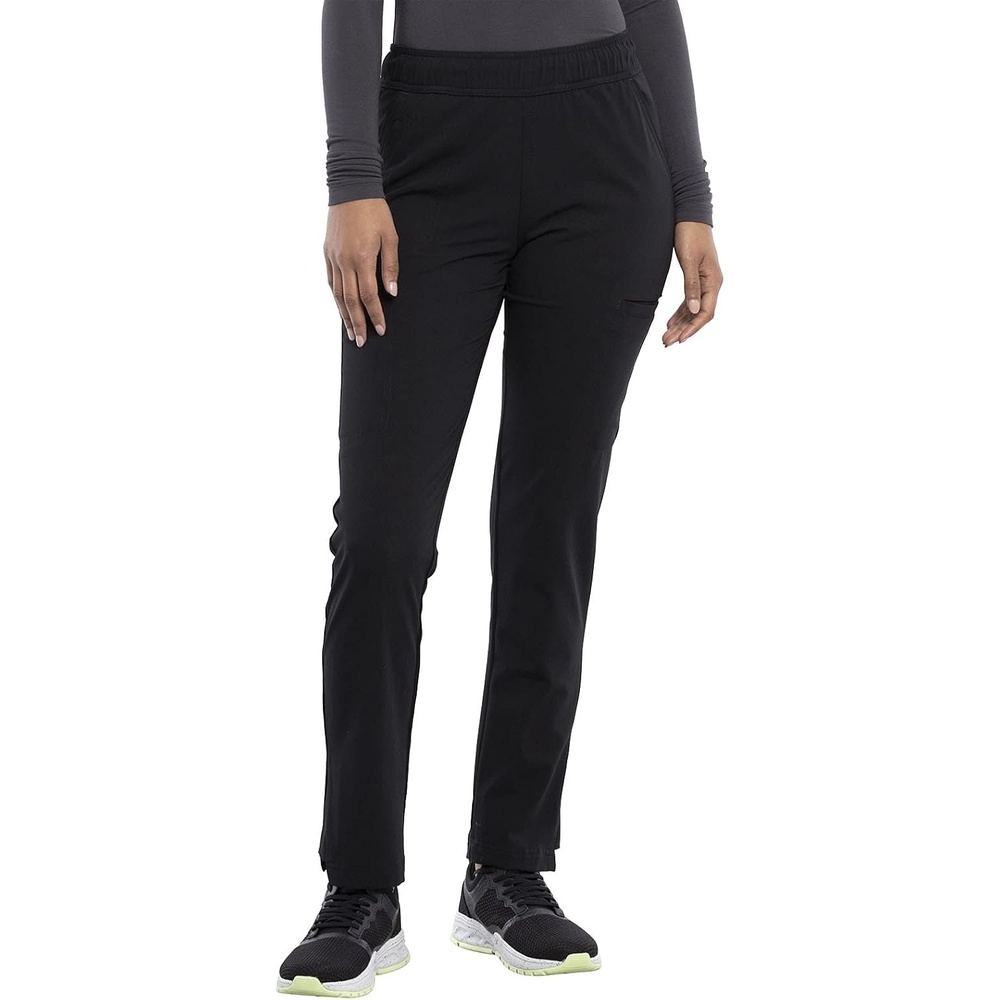 image:imageCherokee Euphoria Women Scrubs Pant Mid Rise Tapered Leg Drawstring CK140ABlack