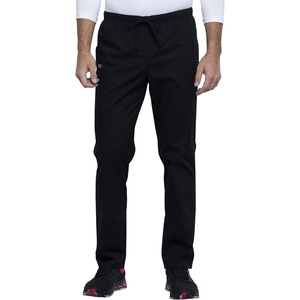Cherokee Men & Women Scrubs Pant Workwear Professionals Pocketless Drawstring WW125(Black)