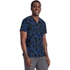 Cherokee Genuine Men and Women V-Neck Printed Top 4 Pockets(Dabbling in Paint)