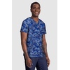 Cherokee Genuine Men and Women V-Neck Printed Top 4 Pockets(Halftone Camo)