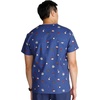 Cherokee Genuine Men and Women V-Neck Printed Top 4 Pockets(Home Run)