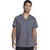 Cherokee Genuine Men and Women V-Neck Printed Top 4 Pockets(Instumental Helpers)