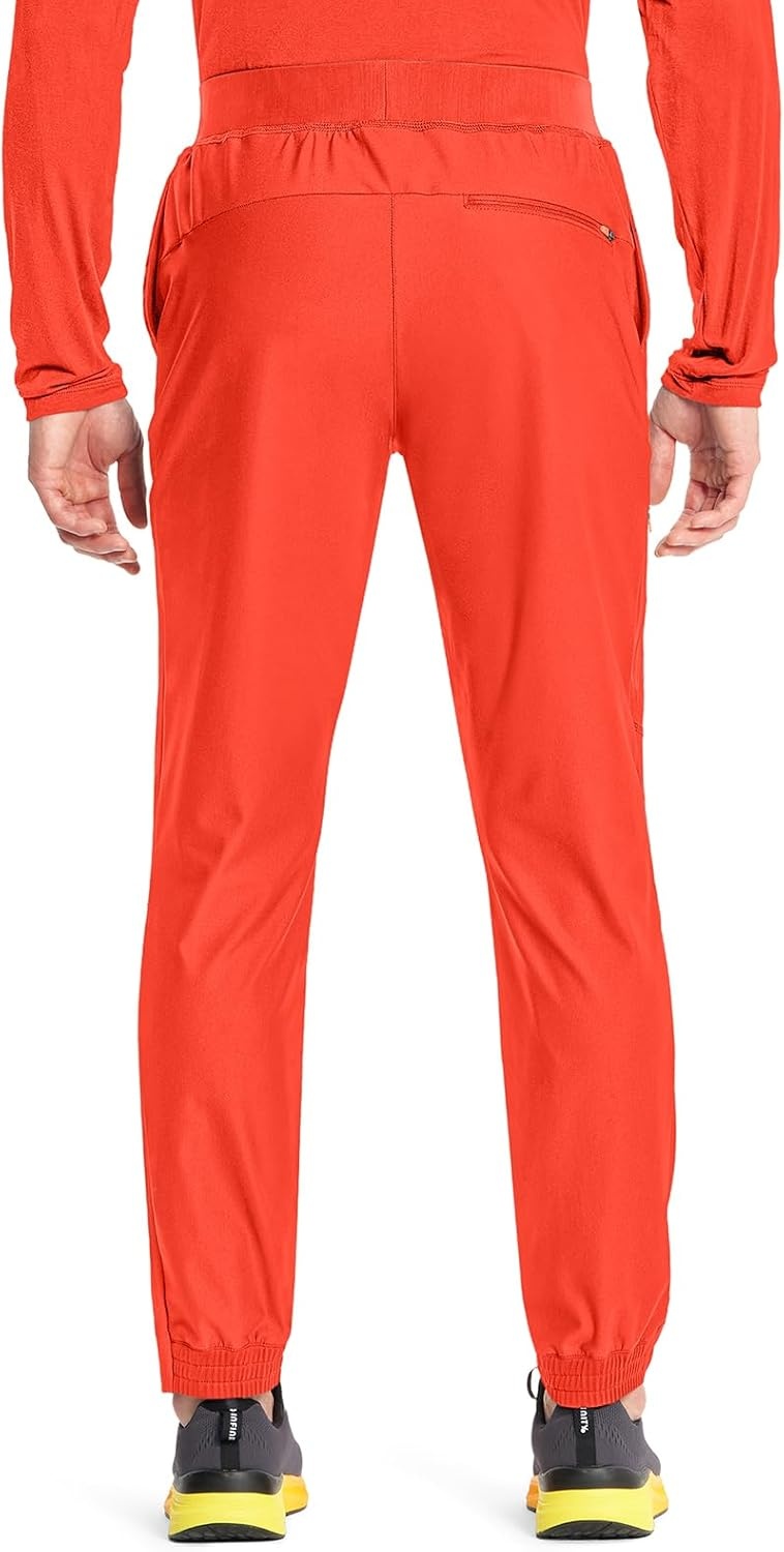 image:imageCherokee Kinetic Mens Jogger Scrub Pants Natural Rise Scrubs 4 PocketsFire Bird
