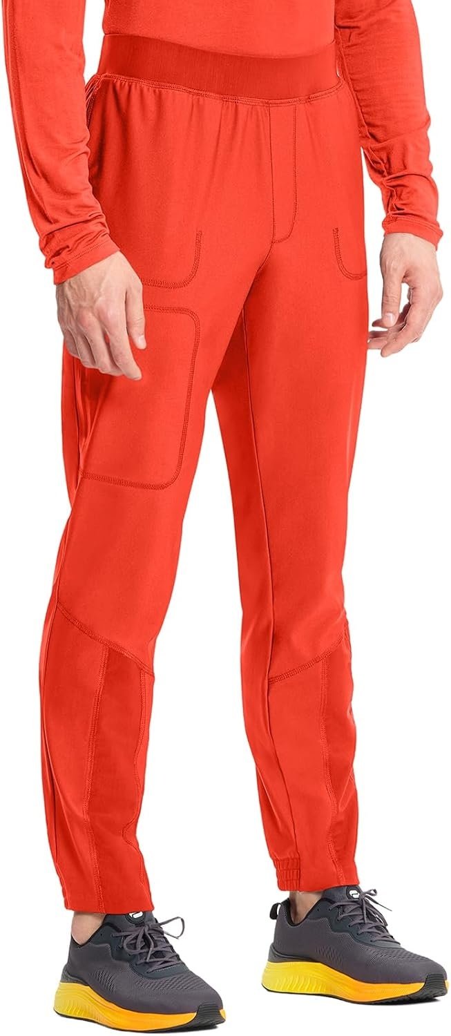 image:imageCherokee Kinetic Mens Jogger Scrub Pants Natural Rise Scrubs 4 PocketsFire Bird