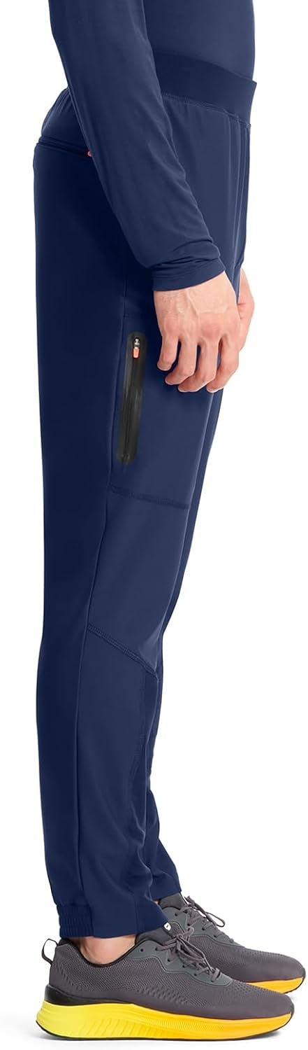 image:imageCherokee Kinetic Mens Jogger Scrub Pants Natural Rise Scrubs 4 PocketsNavy