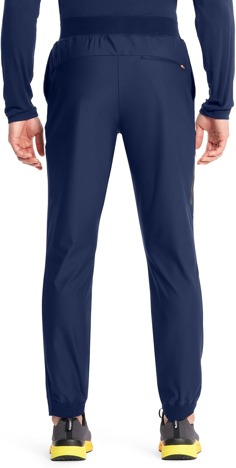 image:imageCherokee Kinetic Mens Jogger Scrub Pants Natural Rise Scrubs 4 PocketsNavy