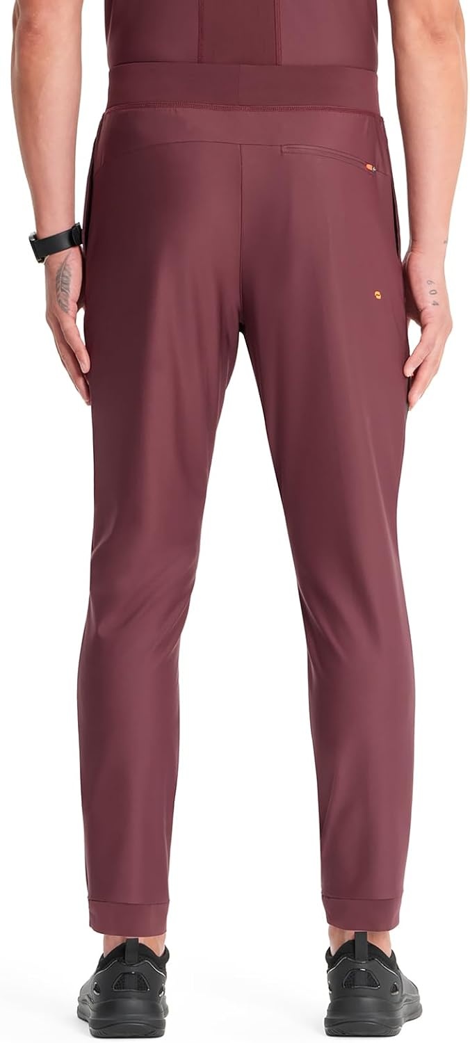 image:imageCherokee Kinetic Mens Jogger Scrub Pants Natural Rise Scrubs 4 PocketsPewter