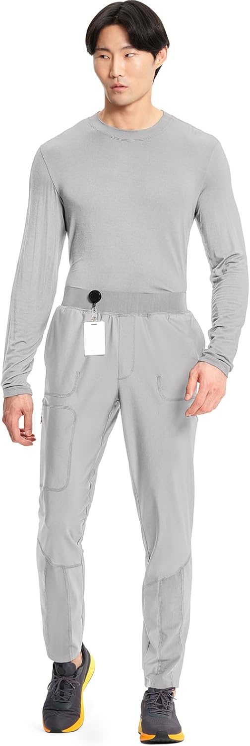 image:imageCherokee Kinetic Mens Jogger Scrub Pants Natural Rise Scrubs 4 PocketsVapor