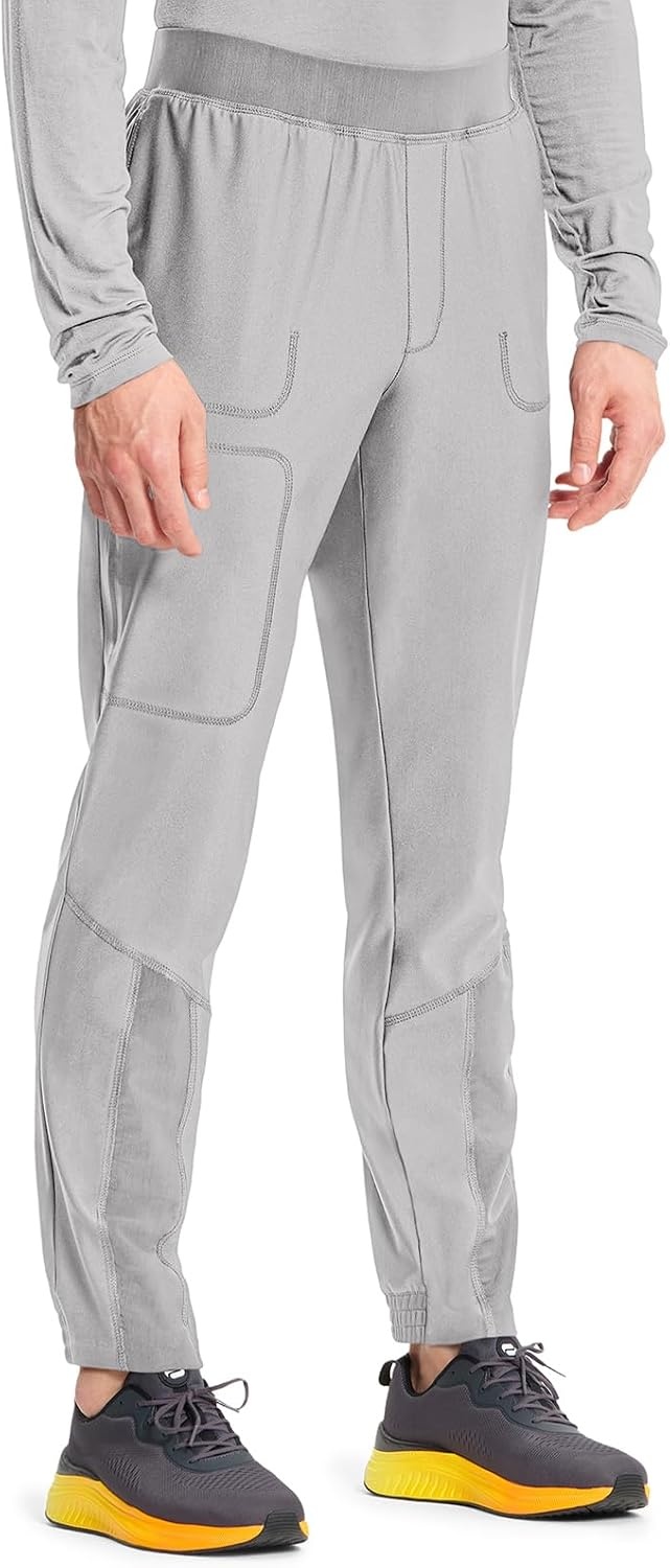 image:imageCherokee Kinetic Mens Jogger Scrub Pants Natural Rise Scrubs 4 PocketsVapor