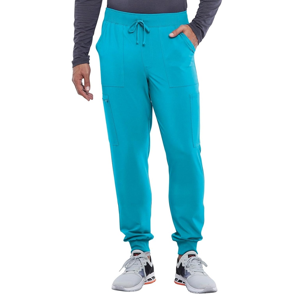 image:imageCherokee Allura Mens Mid Rise Jogger Scrub Pant with 6 PocketsTeal Blue