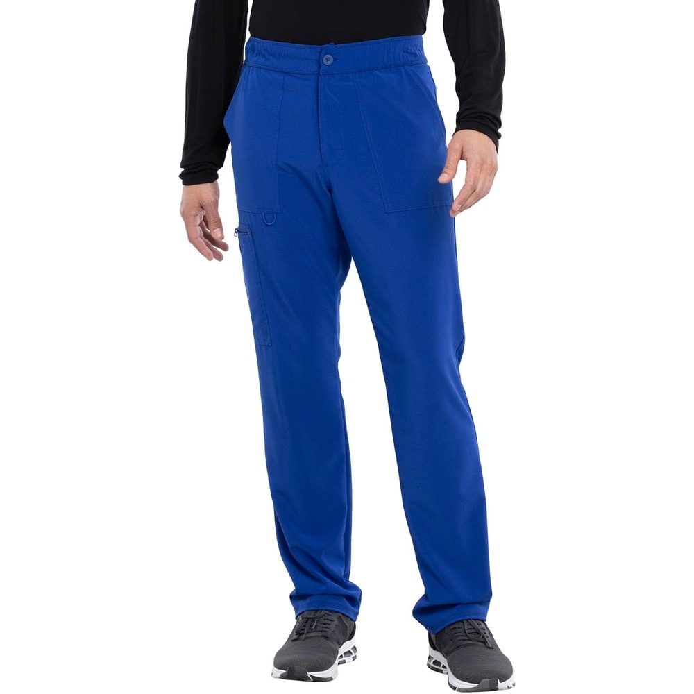 image:imageCherokee Allura Mens Mid Rise Straight Leg Scrub Pant with 5 PocketsGalaxy Blue