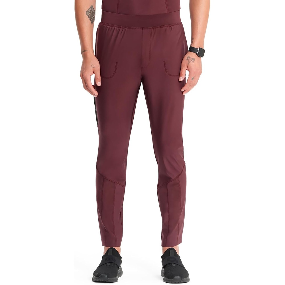 image:imageCherokee Kinetic Mens Jogger Scrub Pants Natural Rise Scrubs 4 PocketsPewter