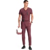 Cherokee Kinetic Men’s Jogger Scrub Pants Natural Rise Scrubs 4 Pockets(Pewter)