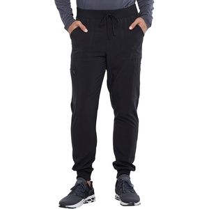 Cherokee Allura Men’s Mid Rise Jogger Scrub Pant with 6 Pockets(Black)