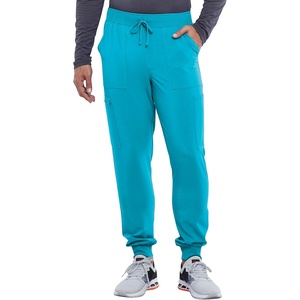 Cherokee Allura Men’s Mid Rise Jogger Scrub Pant with 6 Pockets(Teal Blue)
