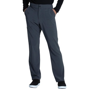 Cherokee Allura Men’s Mid Rise Straight Leg Scrub Pant with 5 Pockets(Pewter)