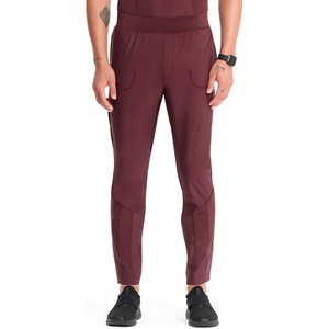 Cherokee Kinetic Men’s Jogger Scrub Pants Natural Rise Scrubs 4 Pockets(Pewter)