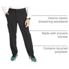 Cherokee Atmos Scrub Pants for Men with 5 Pockets and Elastic Waistband(Black)