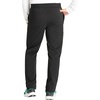 Cherokee Atmos Scrub Pants for Men with 5 Pockets and Elastic Waistband(Black)