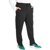 Cherokee Atmos Scrub Pants for Men with 5 Pockets and Elastic Waistband(Black)
