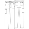 Cherokee Atmos Scrub Pants for Men with 5 Pockets and Elastic Waistband(Pewter)