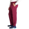 Cherokee Atmos Scrub Pants for Men with 5 Pockets and Elastic Waistband(Wine)