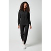 Cherokee Allura Scrub Jacket for Women Zip Front 4 Pockets Tailored Fit(Black)
