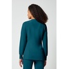 Cherokee Allura Scrub Jacket for Women Zip Front 4 Pockets Tailored Fit(Caribbean Blue)