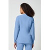 Cherokee Allura Scrub Jacket for Women Zip Front 4 Pockets Tailored Fit(Ciel Blue)