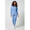 Cherokee Allura Scrub Jacket for Women Zip Front 4 Pockets Tailored Fit(Ciel Blue)