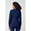 Cherokee Allura Scrub Jacket for Women Zip Front 4 Pockets Tailored Fit(Navy)