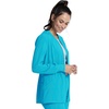 Cherokee Allura Scrub Jacket for Women Zip Front 4 Pockets Tailored Fit(Teal Blue)