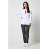 Cherokee Allura Scrub Jacket for Women Zip Front 4 Pockets Tailored Fit(White)