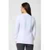 Cherokee Allura Scrub Jacket for Women Zip Front 4 Pockets Tailored Fit(White)
