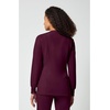 Cherokee Allura Scrub Jacket for Women Zip Front 4 Pockets Tailored Fit(Wine)
