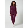 Cherokee Allura Scrub Jacket for Women Zip Front 4 Pockets Tailored Fit(Wine)