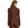 Cherokee in Kinetic Womens Scrub Jacket Zip Front 2 Pockets Layering Shirt(Espresso Express)