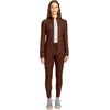 Cherokee in Kinetic Womens Scrub Jacket Zip Front 2 Pockets Layering Shirt(Espresso Express)