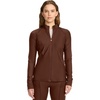 Cherokee in Kinetic Womens Scrub Jacket Zip Front 2 Pockets Layering Shirt(Espresso Express)
