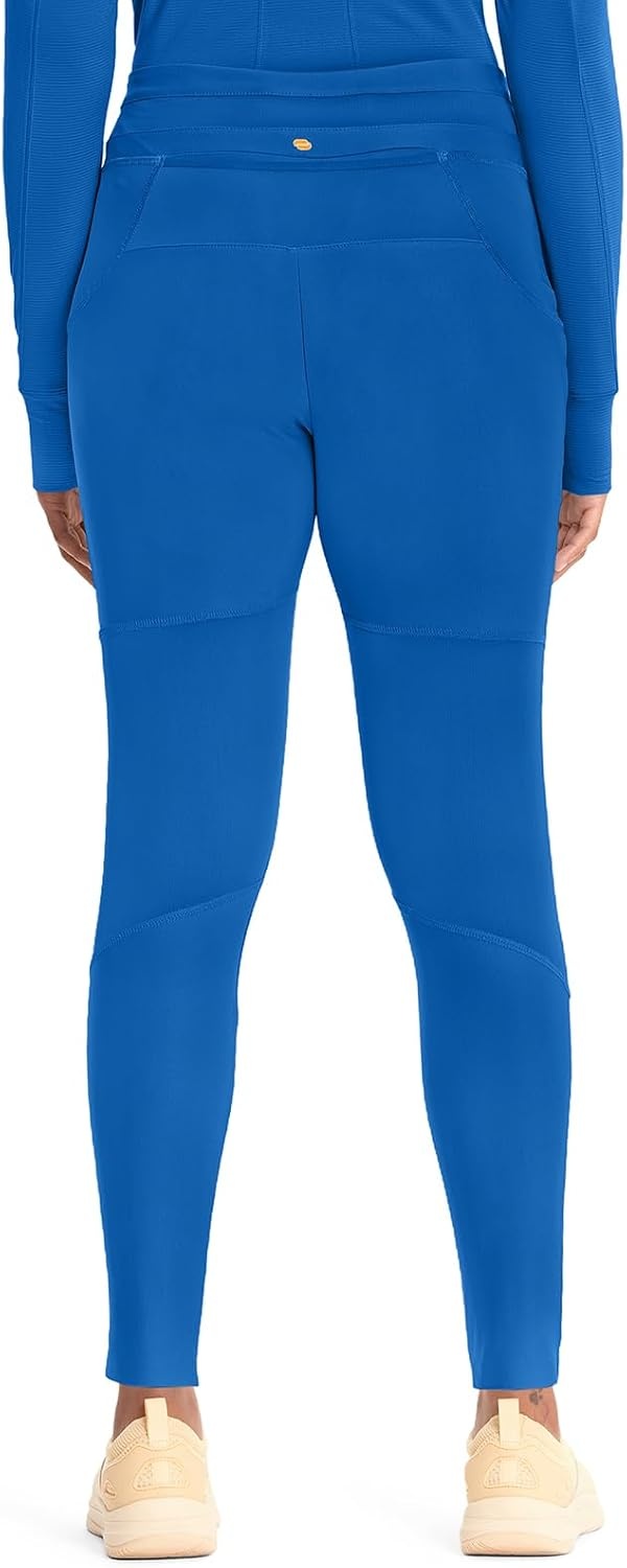 image:imageCherokee Kinetic Womens Scrub Leggings Natural Rise 3 Pockets Soft StretchRoyal
