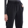 Cherokee Allura Women’s Mid Rise Jogger Scrub Pants with 5 Pockets(Black)